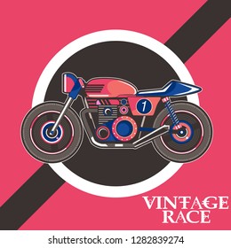 Vintage Cafe Racer Poster - Vector