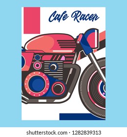 Vintage Cafe Racer Poster - Vector