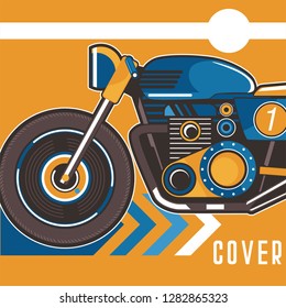 Vintage Cafe Racer Poster - Vector