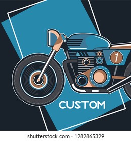 Vintage Cafe Racer Poster - Vector