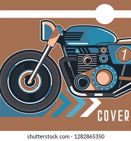Vintage Cafe Racer Poster - Vector