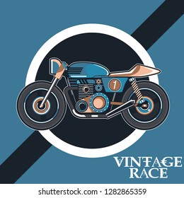 Vintage Cafe Racer Poster - Vector