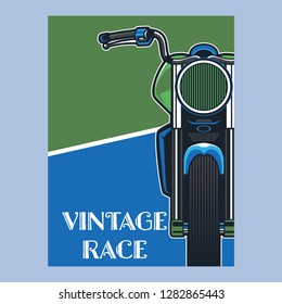 Vintage Cafe Racer Poster - Vector