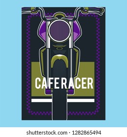 Vintage Cafe Racer Poster - Vector