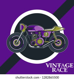 Vintage Cafe Racer Poster - Vector