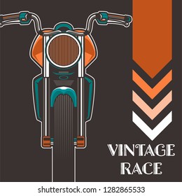 Vintage Cafe Racer Poster - Vector