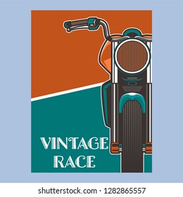 Vintage Cafe Racer Poster - Vector