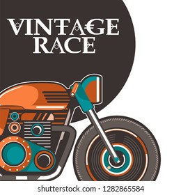 Vintage Cafe Racer Poster - Vector