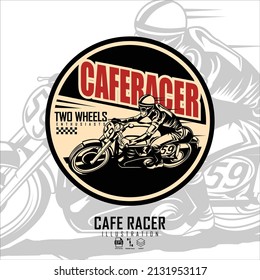 VINTAGE CAFERACER ILLUSTRATION 3, READY FORMAT EPS 10.eps