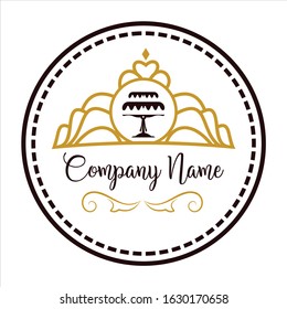 Vintage Cake Logo Design Templates. Vector logotypes elements collection