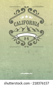 vintage california banner