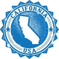 Vintage California State USA Stamp Or Seal