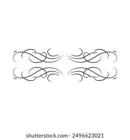 Vintage Calligraphic Design Elements flat vector design