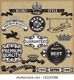 Vintage Calligraphic Design Elements Vector