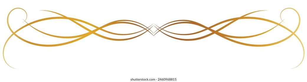 Vintage calligraphic design For wedding greetings and golden invitation cards