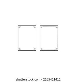 Marcos caligráficos antiguos. Marco del caligrafo ordenado. Señales de ilustración vectorial aisladas establecidas.
