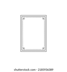 Vintage calligraphic frames. Ornate calligraph frame. Isolated vector illustration signs set.
