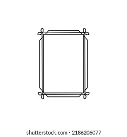 Vintage calligraphic frames. Ornate calligraph frame. Isolated vector illustration signs set.
