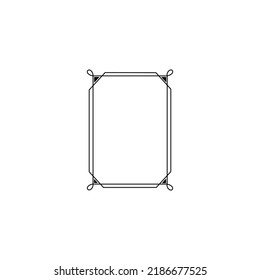 Vintage calligraphic frames. Ornate calligraph frame. Isolated vector illustration signs set.
