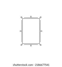 Vintage calligraphic frames. Ornate calligraph frame. Isolated vector illustration signs set.
