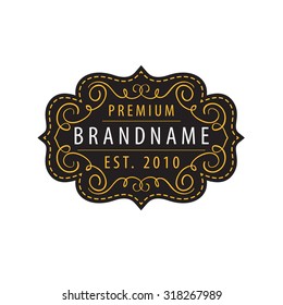 Vintage  calligraphic  frames,elements for your logo template,label,emblem,badge,brand identity,menu restaurant