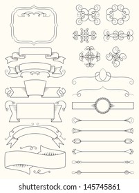 Vintage Calligraphy Design Elements Five
