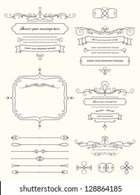 Vintage Calligraphy Design Elements Two