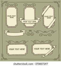 Vintage Calligraphy Elements.