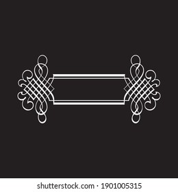 Vintage or calligraphy frame vector design 