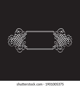 Vintage or calligraphy frame vector design 