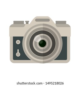 Vintage camera design, Device gadget technology photography equipment and photo theme Vector illustration
