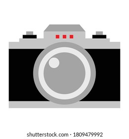 vintage camera flat design vector file.