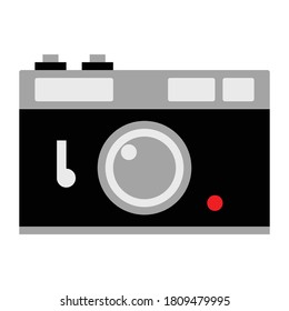 vintage camera flat design vector file.