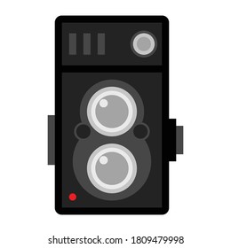 vintage camera flat design vector file.