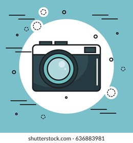Vintage camera icon
