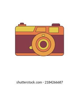 Vintage Camera icon element vector illustration for film and photography isolated on white background
