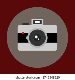 Vintage camera icon, Symbol of camera vector icon