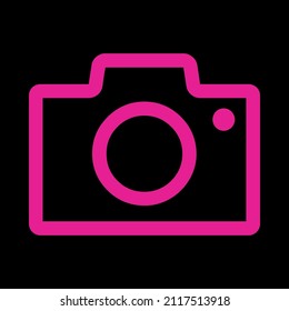 vintage camera icon vector graphic illustration