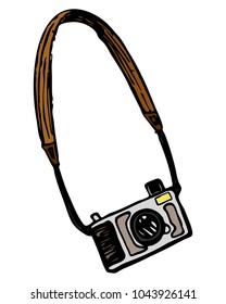 vintage camera illustration vector 