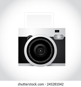 vintage camera illustration, vector