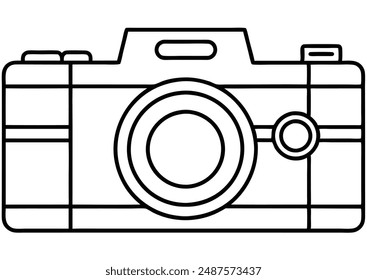 Vintage Camera line art visualization skill