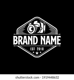 Vintage Camera Logo Design Template Inspiration, Vector Illustration, Photography. 