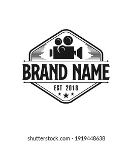 Vintage Camera Logo Design Template Inspiration, Vector Illustration, Photography. 