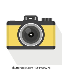 Vintage camera On Isolate White Background