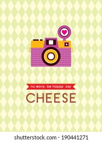 vintage camera poster
