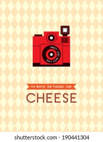 vintage camera poster