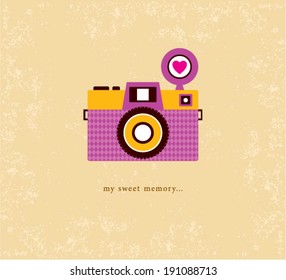 vintage camera poster