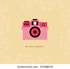 vintage camera poster