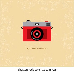 vintage camera poster