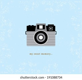 vintage camera poster